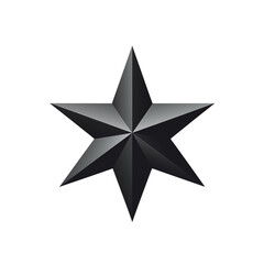 black and white star