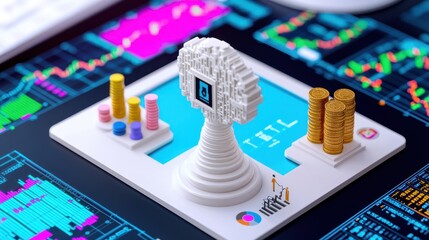 Digital cloud network with financial graphs and data analysis