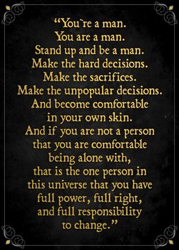 you are a man