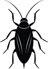 A black and white image of a beetle with a black design on it
