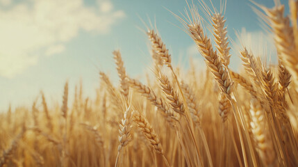 Fototapeta premium golden wheat field in summer