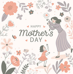 Happy Mother’s Day with Floral Design and Mom-Daughter Moment