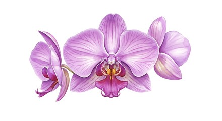 Fototapeta premium Orchid Bloom AI Generated