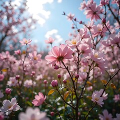 Obraz premium pink cherry blossom,AI-generated