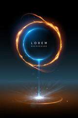 Light rings with fire effects