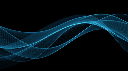 Abstract shiny color gold wave luxury background © Maryna Stryzhak