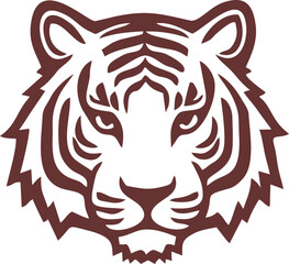 tiger head vector