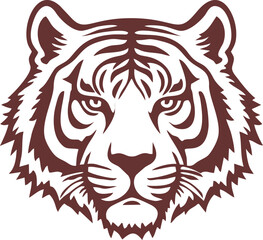 tiger head vector