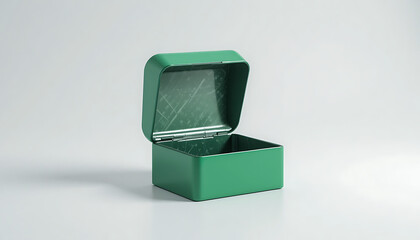 ring in a box isolated, metal, makeup box, 8k image