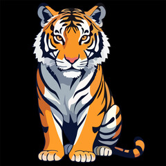 tiger head vector