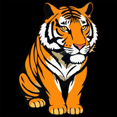 tiger head vector