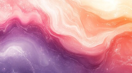 Obraz premium Abstract Pink Orange Swirls Glitter Background