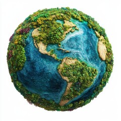 Fototapeta premium Imagen artística del planeta tierra