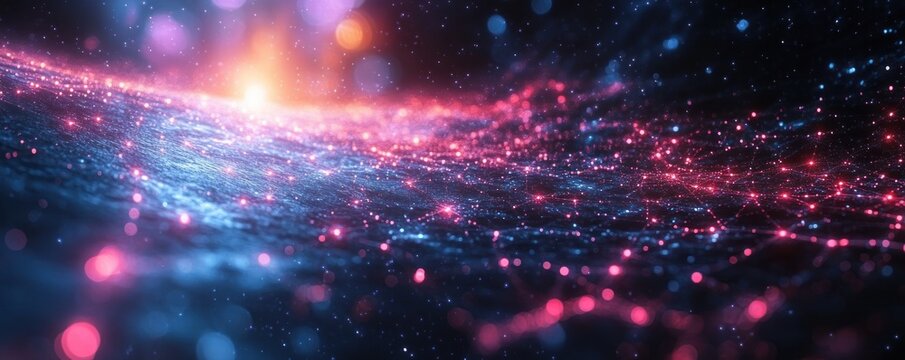 Digital Network Design Minimalist Technology Communication Connection Cybersecurity Innovation - Powered by Adobe