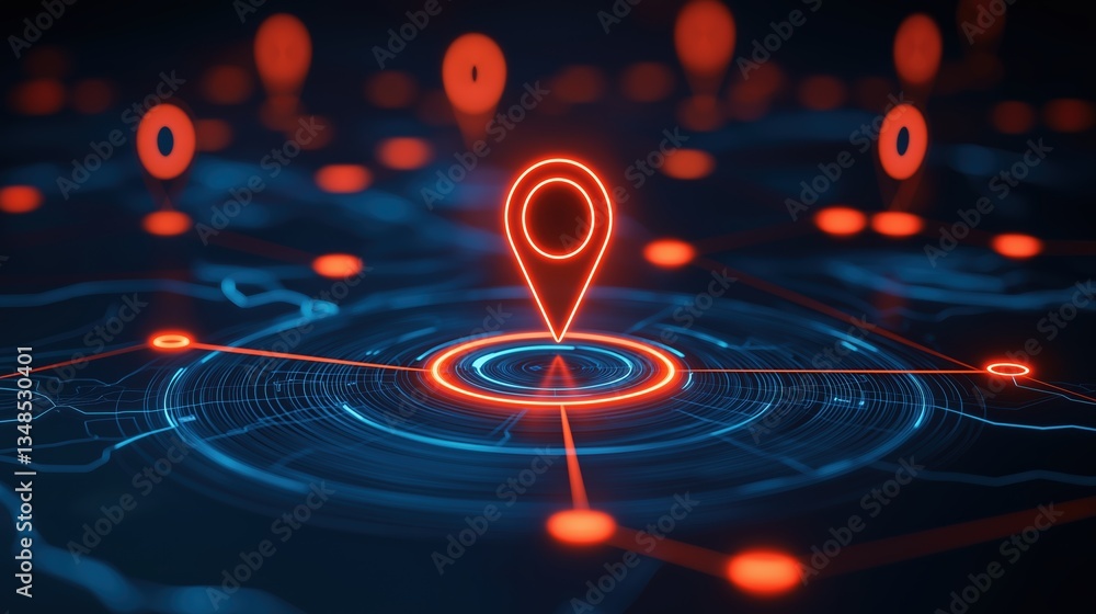 Poster Advanced Threat Intelligence Map with Data Points for Live Attack Visualization and Analysis