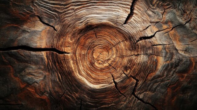 Sección de madera, anillos de crecimiento, textura madera