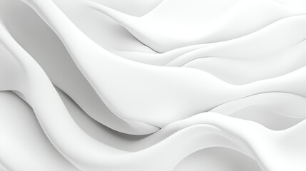 Abstract White Fabric Flowing Texture Background for Modern Design Projects