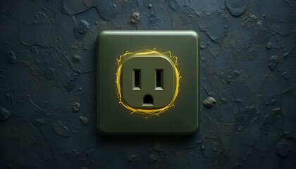 electric socket leaf duo tone icon