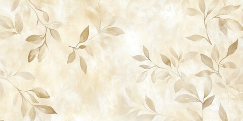 Fondo decorativo hojas naturales tonos claros
