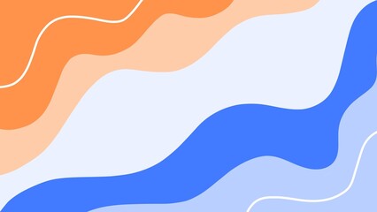 Elegant minimalist background with abstract curvy waves for presentations