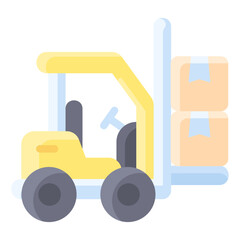 Naklejka premium Forklift