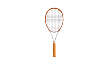 Badminton racket isolated on white background