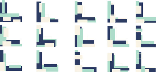 Fototapeta premium Geometric Corner Element