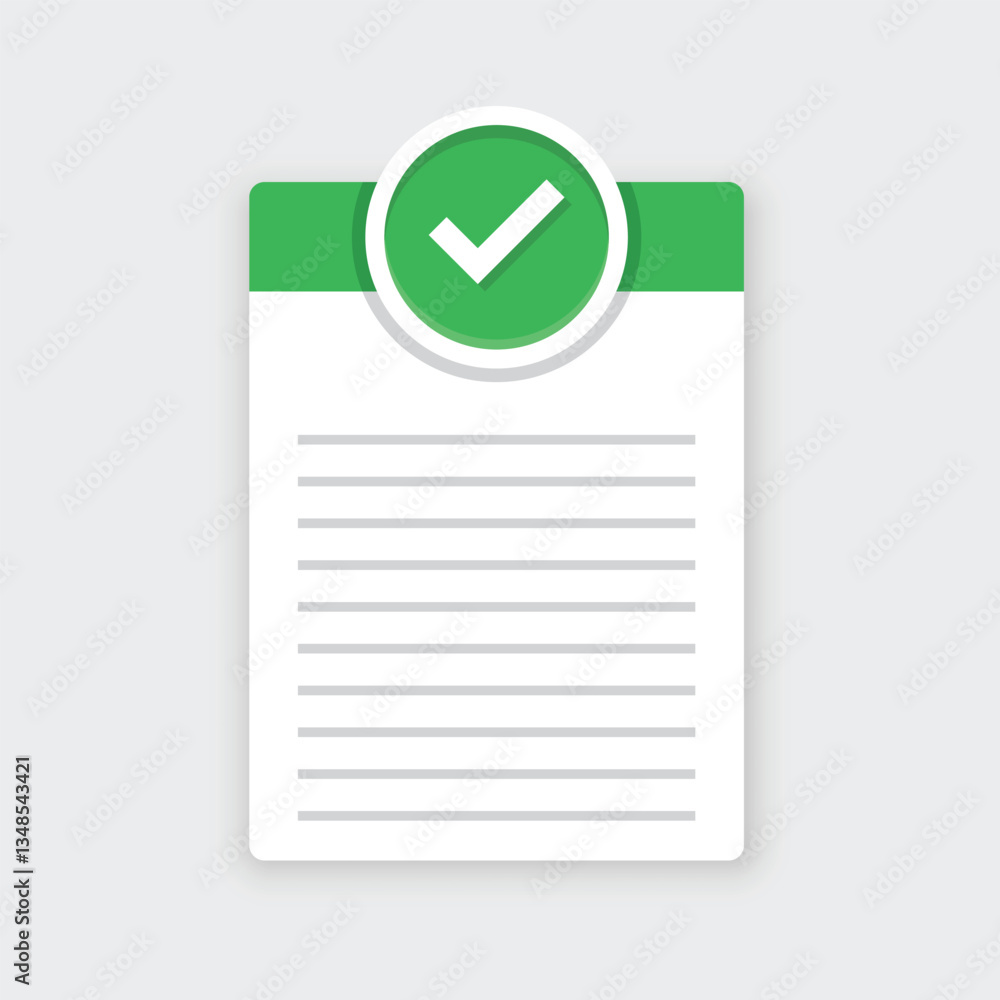 Poster to do list or planning icon in flat style. paper sheet with clipboard vector illustration on isolate