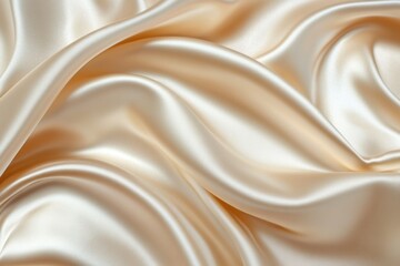 Obraz premium Cream silk drapes, studio shot