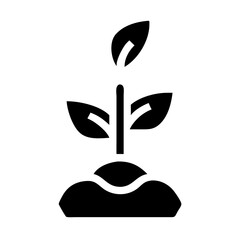 Small plant sprout growing from soil