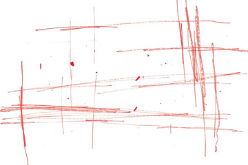  Minimalist Red Brush Strokes on White Canvas 