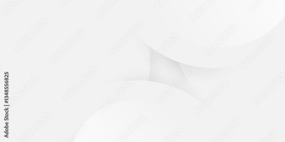 Poster abstract minimalist geometric white and gray background, circles pattern - multi purpose vector illu