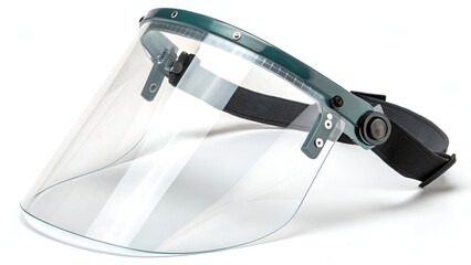 Healthcare Worker Safety  a face shield  highlighting the importance of protective gear in medical environments.