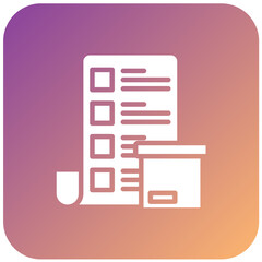 Vector Design Box List Icon Style