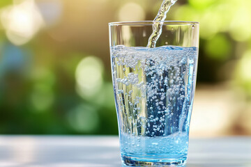  Refreshing Glass of Sparkling Water