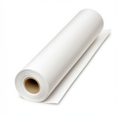 Roll of Blank White Paper Ready for Creative Uses and Applications