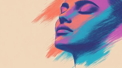 A confident face showing mental strength. A success-oriented mindset and clear focus on goals.