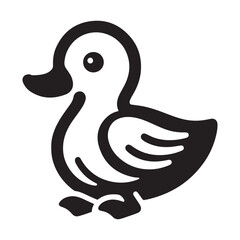 Cute Duck Vector Illustration Adorable Waterfowl Cartoon Design Art