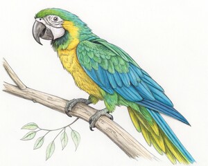 Obraz premium blue and yellow macaw