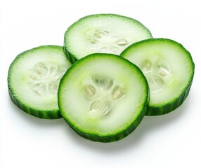 Fresh, Crisp, and Juicy Cucumber Slices Perfect for Healthy Recipes, Salads, Smoothies, and Refreshing Drinks for Summer or Any Occasion