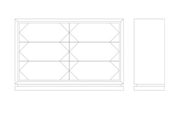 WARDROBE WITH 6 DRAWERS