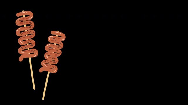 Freshly cooked Filipino food called Isaw