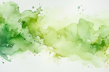 Translucent watercolor layers in mint green and cyan, blurred organic shapes with fine details for web banners, product labels, print media.