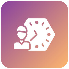 Vector Design Working Hours Icon Style