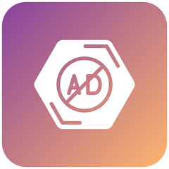 Vector Design AD Blocker Icon Style