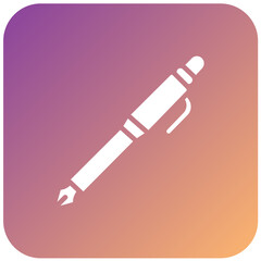 Vector Design Fountain Pen Icon Style