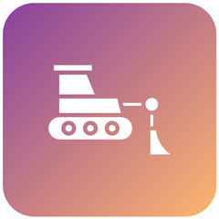 Bulldozer Vector Design Icon Style