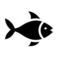 Obraz premium Fish silhouette icon