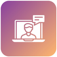 Vector Design Video Call Icon Style