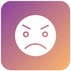 Vector Design Angry Icon Style